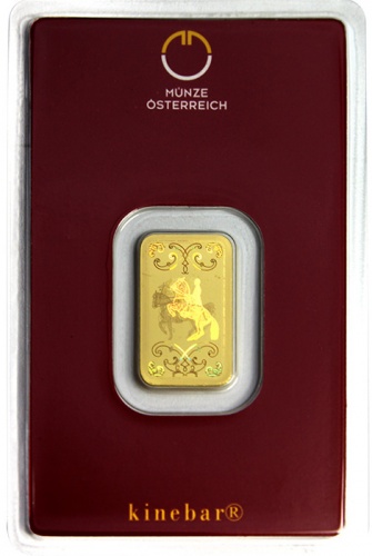 Zlatý slitek -  Austrian Mint 5 Gram - Kinegram