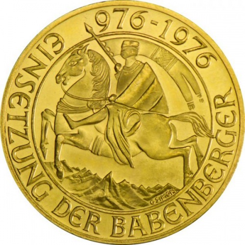 Zlatý Babenberger 1.000 Schilling
