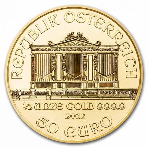 Philharmonic 1/2 Oz Gold 2022