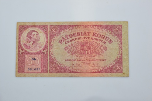 50 Kčs 1929 - Sb neperf.