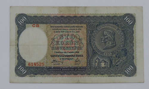 100 ks 1940 - C 13 - I.vydání - perforovaná