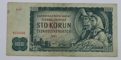 100 Kčs 1961 - D07