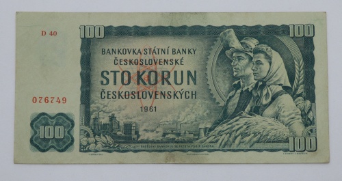 100 Kčs 1961 - D40