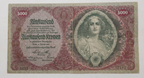 5000 Kronen 1922 - 1113