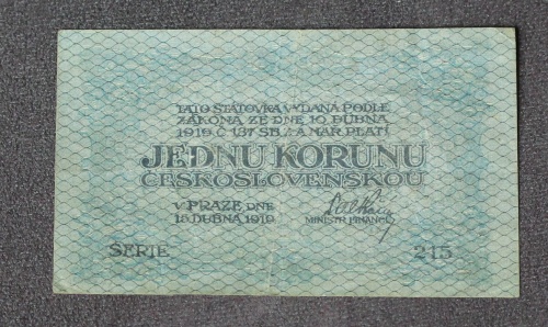 1 Kčs 1919 - 215