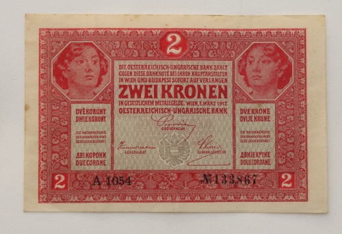 Zwei Kronen 1917 - A 1054