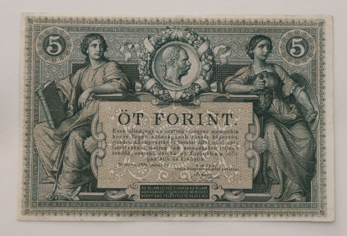 5 Gulden 1881 - bez číslovače