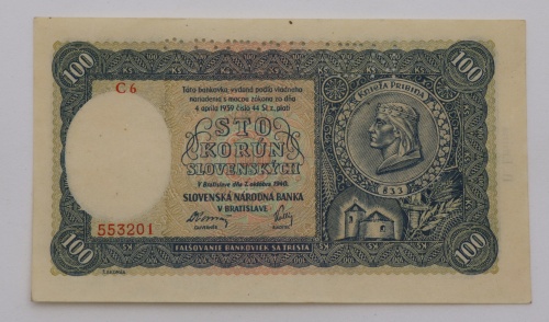 100 ks 1940 - C6 - II.vydání - perforovaná