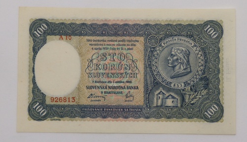 100 ks 1940 - A10 - II.vydání - neperforovaná