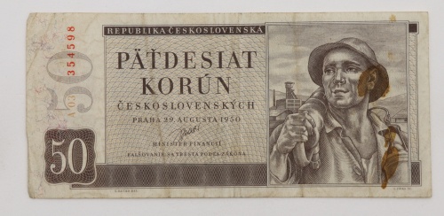 50 Kčs 1950 - A 03   neperforovaná