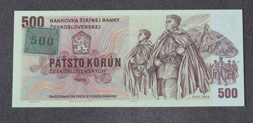 500 Kčs 1973 - W 05 - kolek