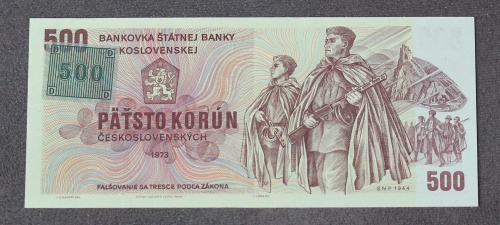 500 Kčs 1973 - W 05 - kolek