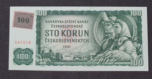 100 Kčs 1961 - G86 - kolek