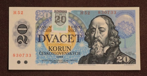 20 Kčs 1988 - H52 slovenský kolek