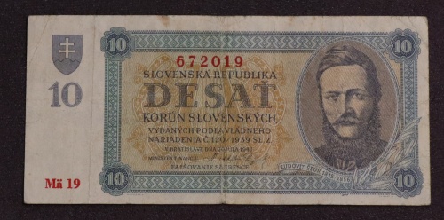 10 ks 1943 - Ma 19   - neperforovaná