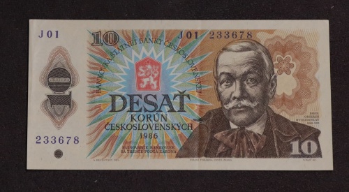 10  Kčs 1986 - J01