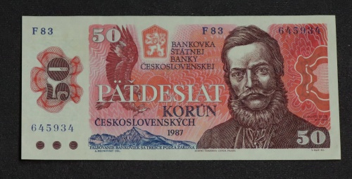 50 Kčs 1987 - F 83