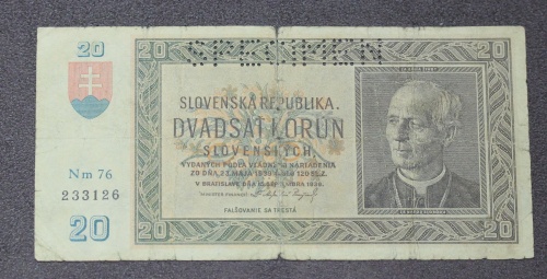 20 ks 1939 - Nm 76 - perf.