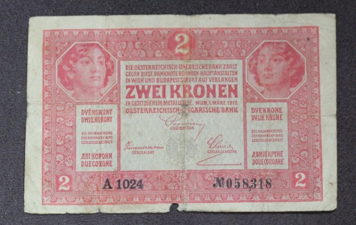 Zwei Kronen 1917 - A 1024